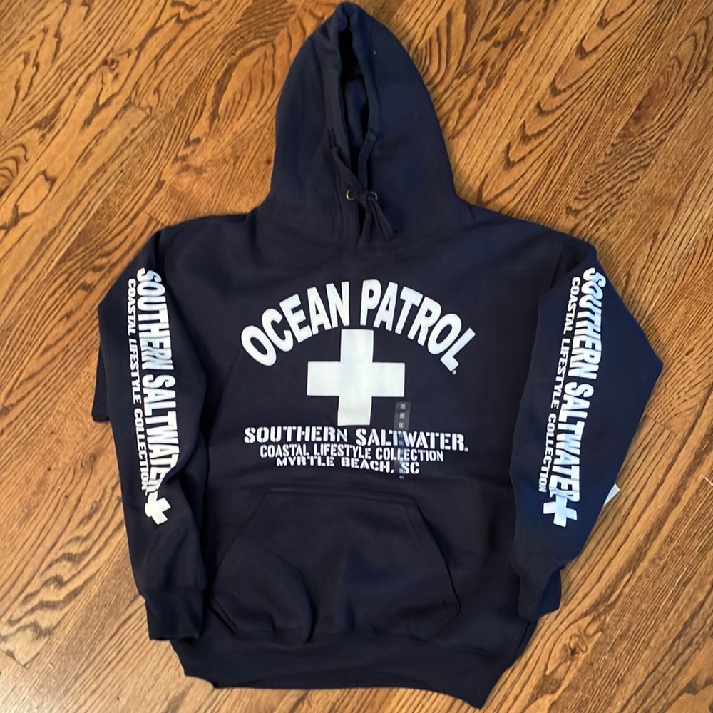 Pacific & Co Myrtle Beach Navy Hoodie Size Medium